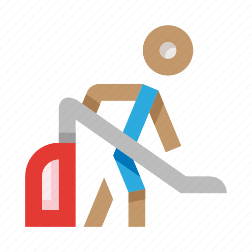 Cleaning, hoover, man, housekeeping, vacuum cleaner icon - Download on Iconfinder