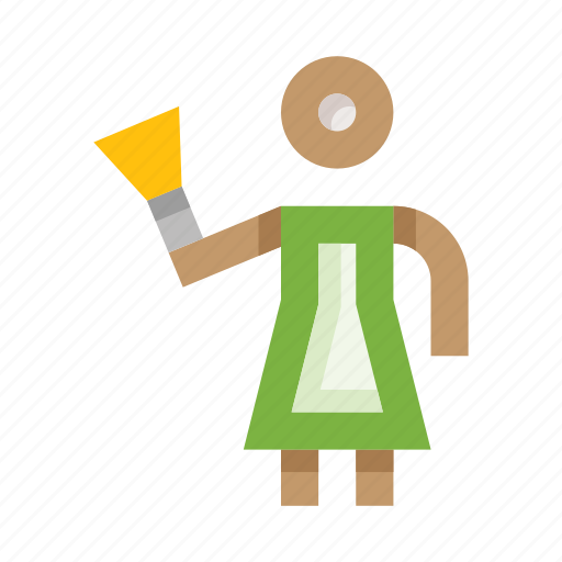 Housekeeper, woman, housekeeping, cleaner, janitor icon - Download on Iconfinder