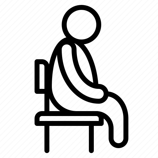 Chair, man, sit, human, sitting, person, people icon - Download on Iconfinder