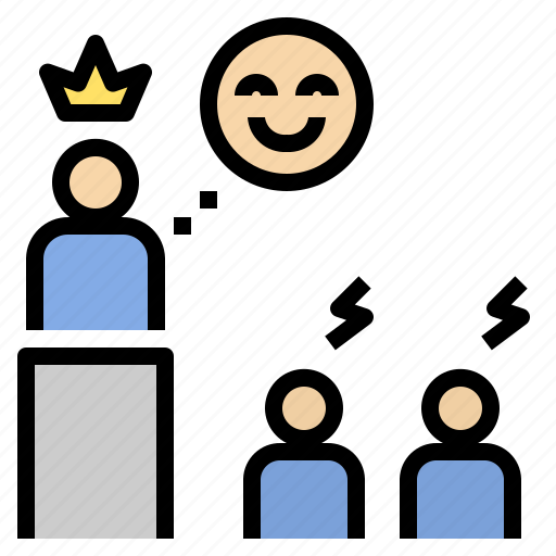 Authority, population, inequality, cheat, king icon - Download on Iconfinder