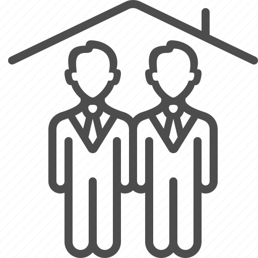 Couple, family, gay, home, homosexual, man, marriage icon - Download on Iconfinder