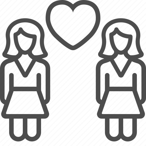 Couple, gay, lesbian, love, marriage, relationship, woman icon - Download on Iconfinder