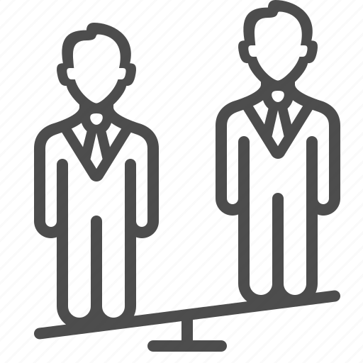 Businessman, man, people, politician, politics, see-saw, team icon - Download on Iconfinder
