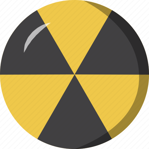 Nuclear, burn, radioactive, yellow icon - Download on Iconfinder