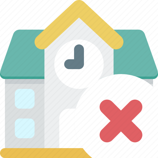 School, circle, xmark, building, study, college, learning icon - Download on Iconfinder