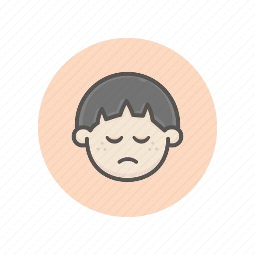 Asian, annoyed, mood, chinese, head, kid icon - Download on Iconfinder