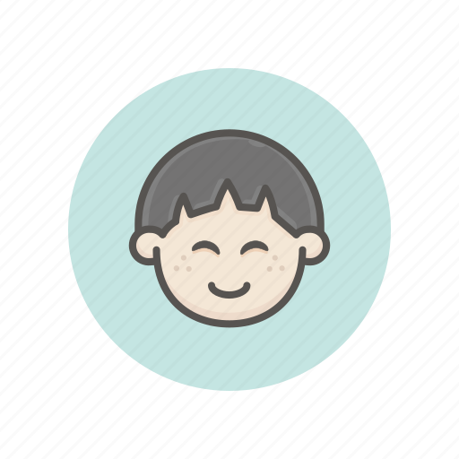 Boy, asian, happy, profile, emoticon icon - Download on Iconfinder