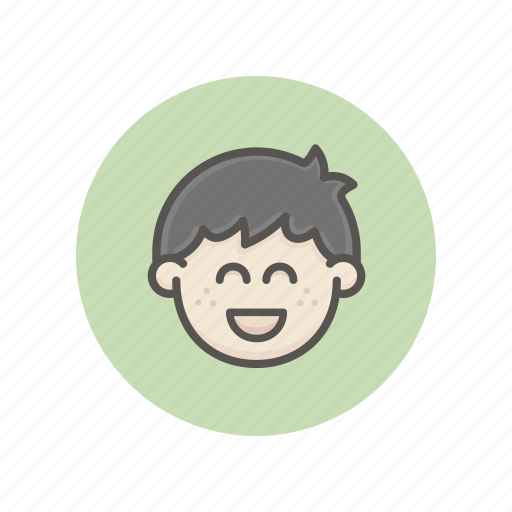 Boy, face, avatar, delighted, mood, expression icon - Download on Iconfinder