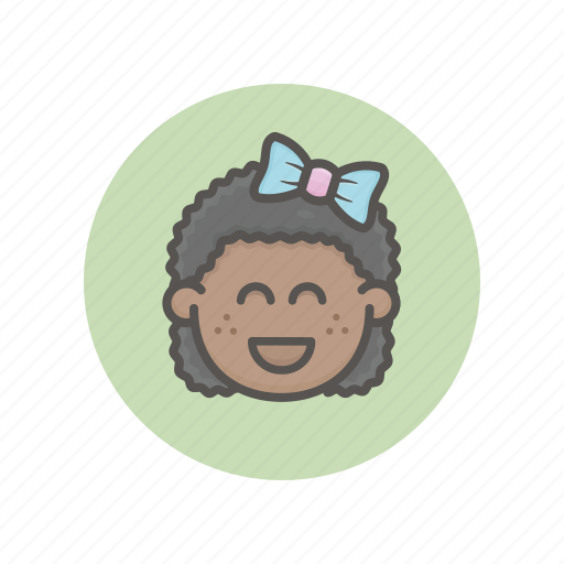 Girl, face, avatar, delighted, user, bow tie icon - Download on Iconfinder