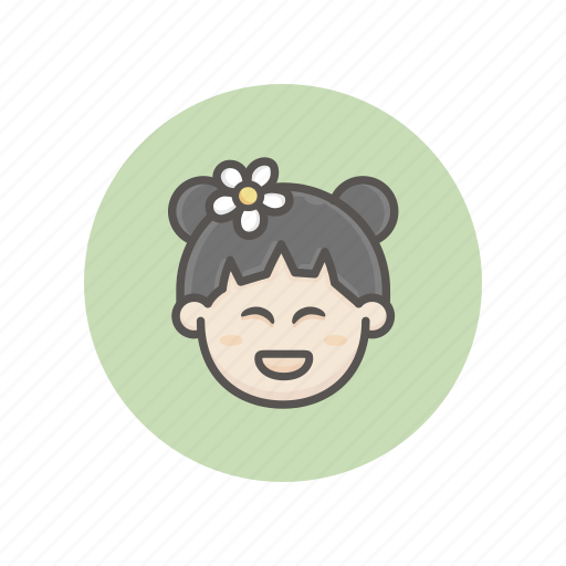 Asian, face, avatar, women, happy, girl icon - Download on Iconfinder