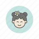 asian, face, happy, smile, user avatar, daisy