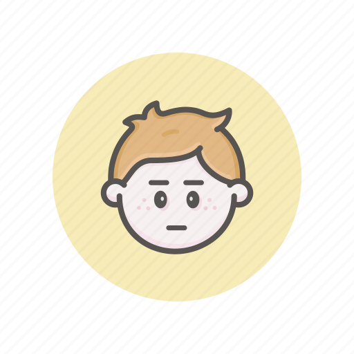 Kid, disappointed, mood, serious emotion, user avatar, cute icon - Download on Iconfinder