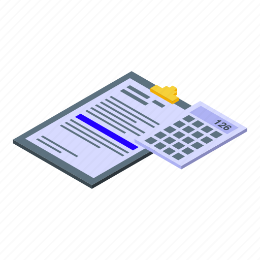 Document, assistant, isometric icon - Download on Iconfinder