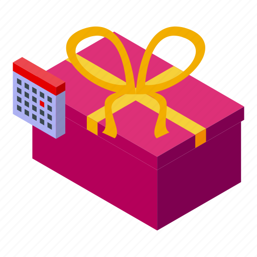 Gift, assistant, isometric icon - Download on Iconfinder