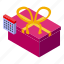 gift, assistant, isometric 