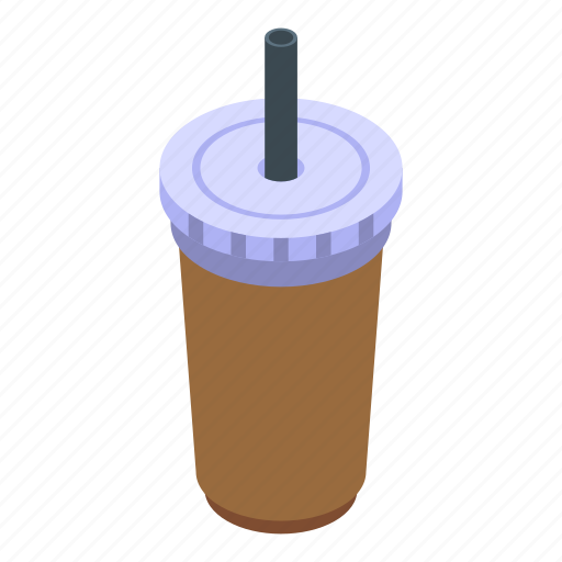 Takeaway, drink, isometric icon - Download on Iconfinder