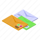 email, assistant, isometric