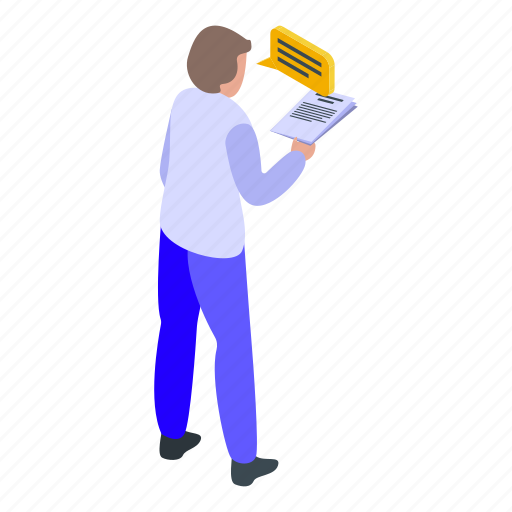 Worker, assistant, isometric icon - Download on Iconfinder