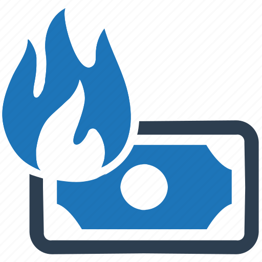 Burning, business, damage, dissipation, financial, flame, loss icon - Download on Iconfinder