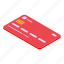 personal, credit, card, isometric 