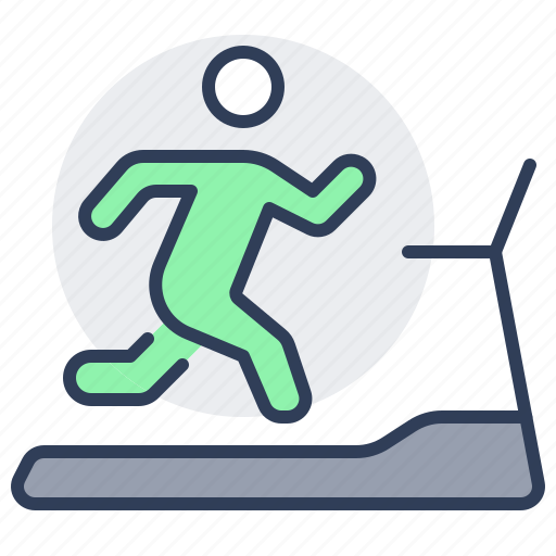 Treadmill, sport, person, gym, rehabilitation, workout icon - Download on Iconfinder