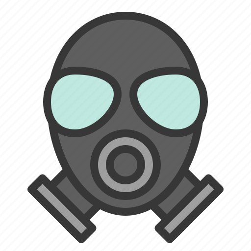 3m gas mask safety icon