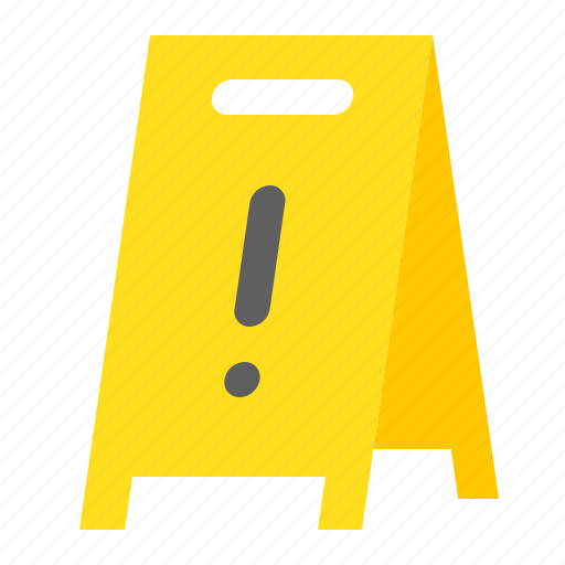 Caution, caution floor stand, caution sign, construction, equipment, protective icon - Download on Iconfinder
