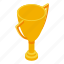 sport, gold, cup, isometric 
