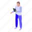 clipboard, personal, trainer, isometric 