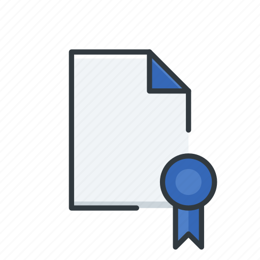 Property, certificate of title, birth certificate, property title icon - Download on Iconfinder