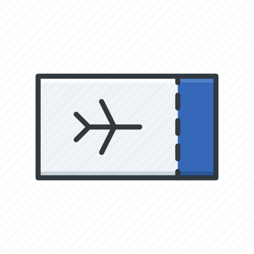 Airline ticket, ticket, boarding pass, vacation, travel icon - Download on Iconfinder