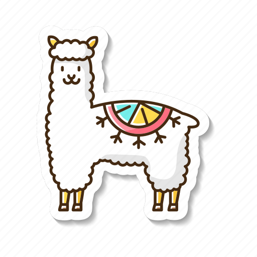 Alpaca, woolly llama, camelid, ruminant animal icon - Download on Iconfinder