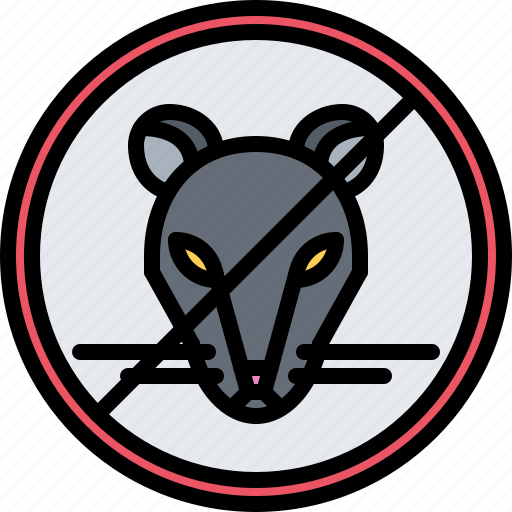 Rat, no, sign, pest, control icon - Download on Iconfinder