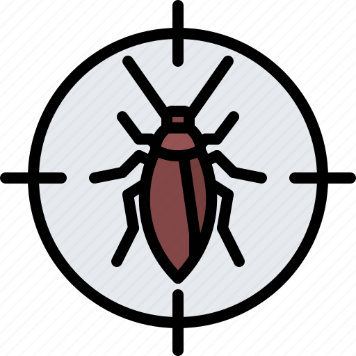 Cockroach, target, beetle, bug, insect, pest, control icon - Download on Iconfinder
