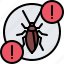 cockroach, warning, beetle, bug, insect, pest, control 
