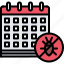 calendar, date, beetle, bug, insect, pest, control 