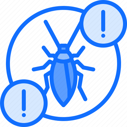 Cockroach, warning, beetle, bug, insect, pest, control icon - Download on Iconfinder