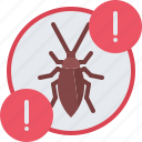 cockroach, warning, beetle, bug, insect, pest, control
