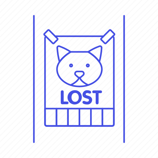 Care, cat, flyer, kitty, lost, missing, pet icon - Download on Iconfinder