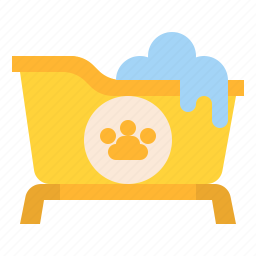 Bathtub, pet, washing, cleaning icon - Download on Iconfinder