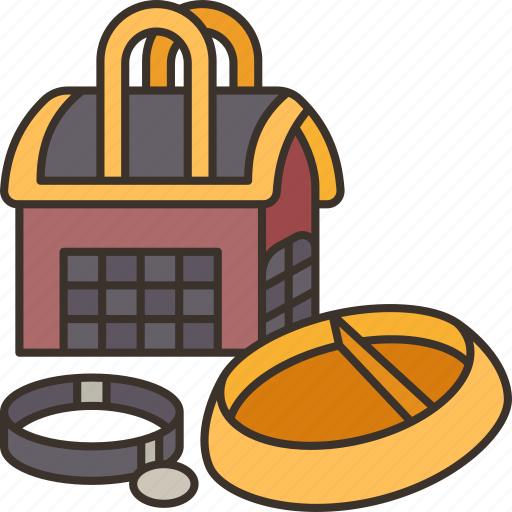Pet, collar, bowl, domestic, accessories icon - Download on Iconfinder