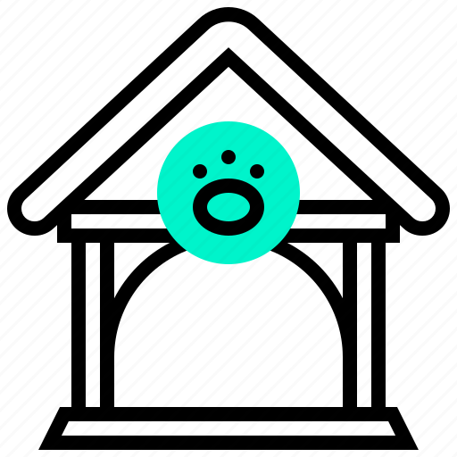 Dog, house, kennel, pet, shelter icon - Download on Iconfinder