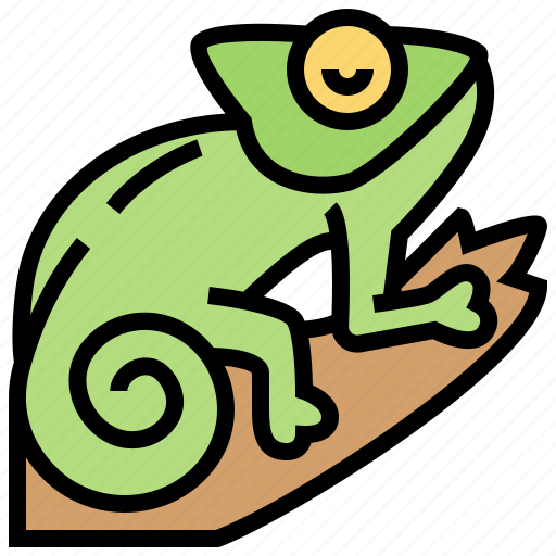 Camouflage, chameleon, climber, lizard, tree icon - Download on Iconfinder