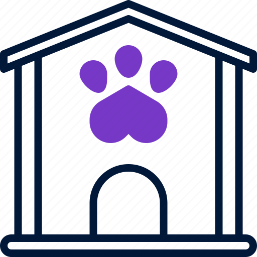 House, dog, pet, puppy, paw icon - Download on Iconfinder