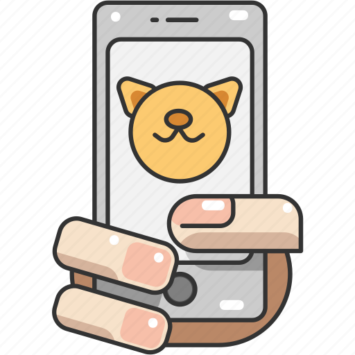 Holding, image, personal, pet, phone, photo, selfie icon - Download on Iconfinder