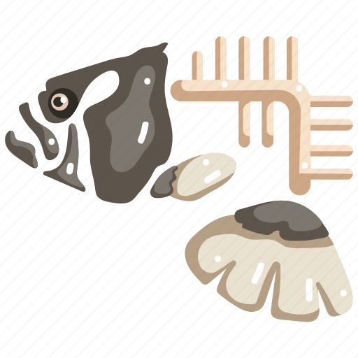 Animal, bone, fish, fishbone, food, skeleton icon - Download on Iconfinder