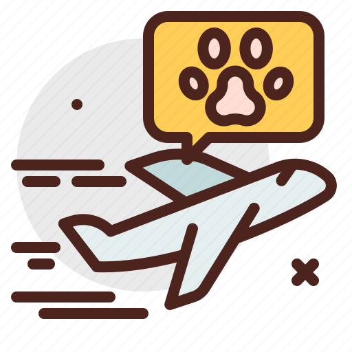 Airplane, pet, vacation icon - Download on Iconfinder