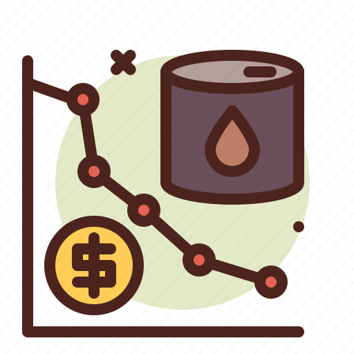 Decrease, oil, gas, industry icon - Download on Iconfinder