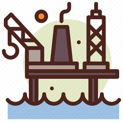 Sea, station, oil, gas, industry icon - Download on Iconfinder