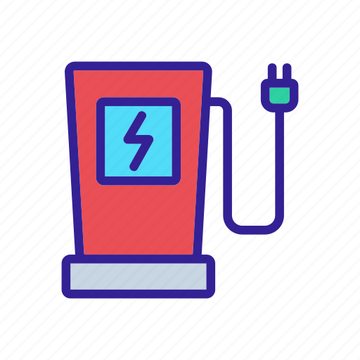 Automobile, electric, fuel, gas, petrol, station, tool icon - Download on Iconfinder